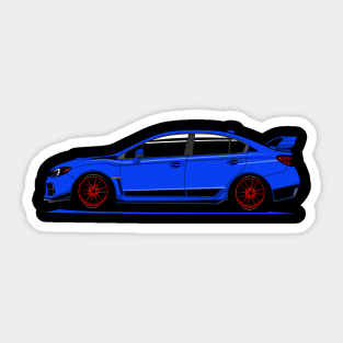 Subie blue classic Sticker